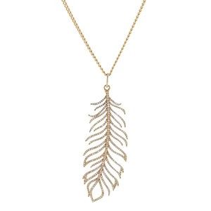 Djula Plume diamonds and gold necklace